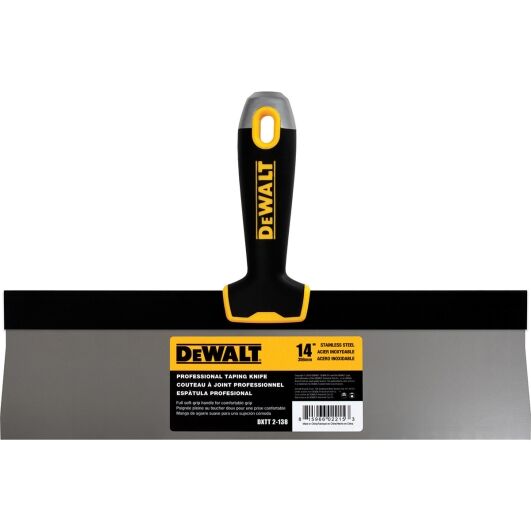 Dewalt 14" Stainless Steel Taping Knife Soft Grip Handle - DXTT-2-138