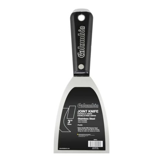 3" Columbia Stainless Steel Putty Knives with Nylon Handle