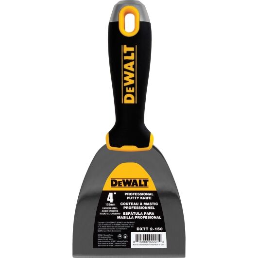 Dewalt 4" Carbon Steel Joint Knife Soft Grip Handle - DXTT-2-150