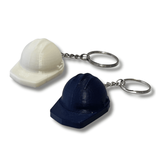 Master Building Hard Hat Keychain