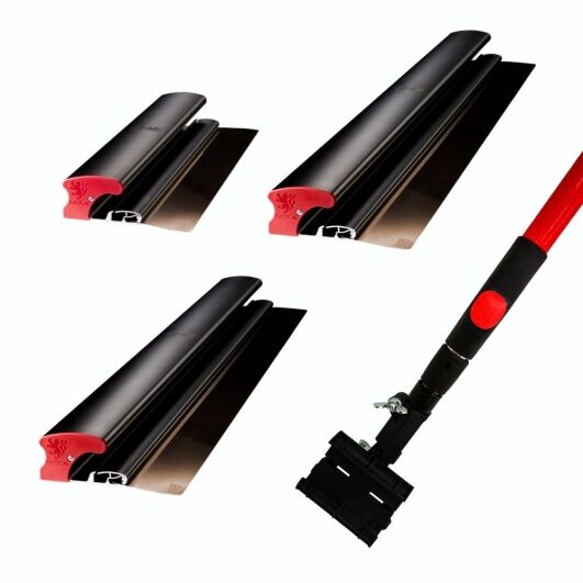 Nela Black Edition Edge Finishing Blade Set | 10/24/31.5" + Extension Handle